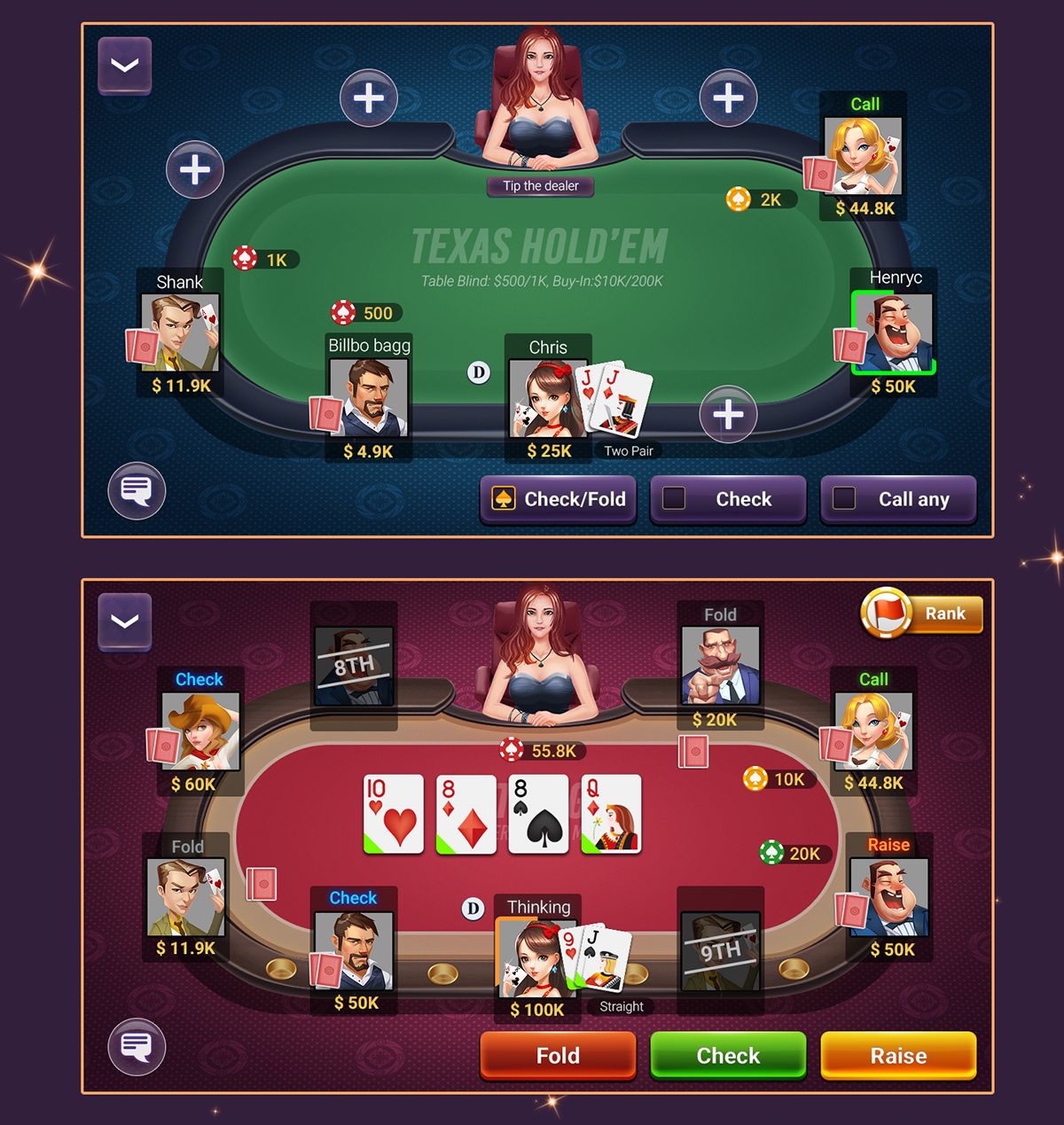 Maria Casino آن لائن کیسینو میں اصل گیمز